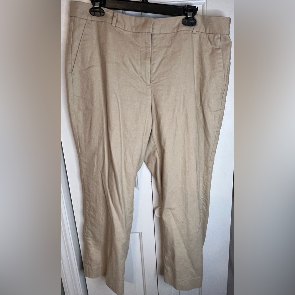 J. Crew Factory linen blend Kallie dress pants 16 petite